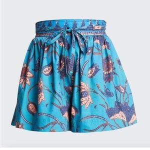 Ulla Johnson Rowan Shorts NWT Blue lagoon floral size 0